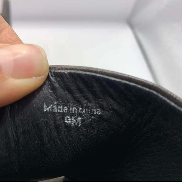 Diane Von Furstenberg heels flip flop open toe Women's Brown  9M Made in Italy - Picture 7 of 8